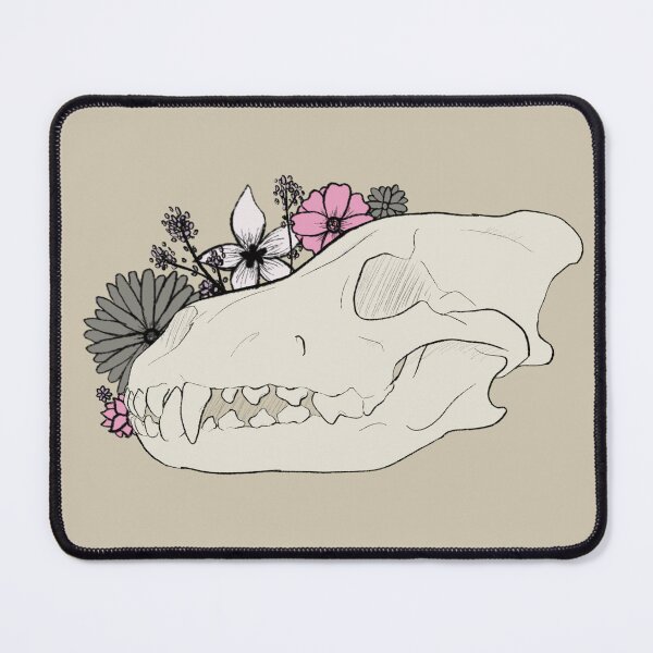 Item preview, Demi-girl Flower Wolf Skull designed and sold by FrostedDesigns.