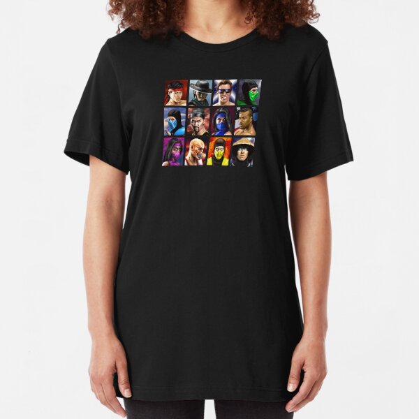 Mortal Kombat 2 - Character Select - Clean Slim Fit T-Shirt