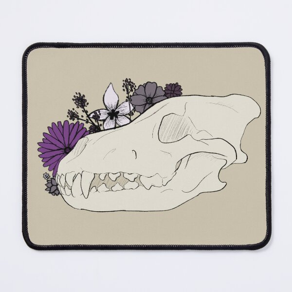 Item preview, Ace Flower Wolf Skull designed and sold by FrostedDesigns.