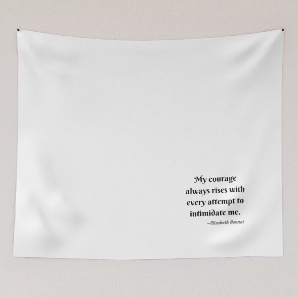 Item preview, Pride and Prejudice Elizabeth Bennet Jane Austen Quote designed and sold by AvantMarket.
