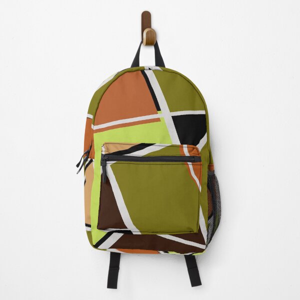 Item preview, Mid-Century Modern Olive, Orange And Lime Abstract Geometric designed and sold by DEC02.
