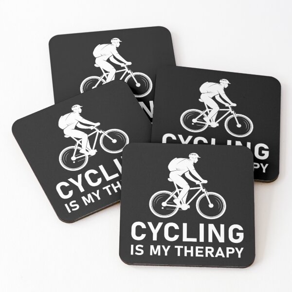 Item preview, Cycling Is My Therapy Bike Riding Gift Bicycle Gift Sticker designed and sold by jacksrome6.