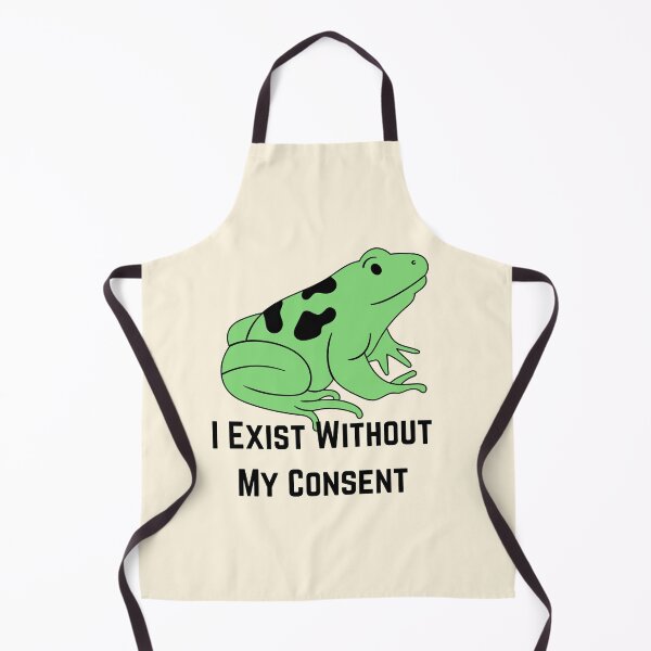 Item preview, I Exist Without My Consent Existential Toad Classic Sticker designed and sold by player-502.