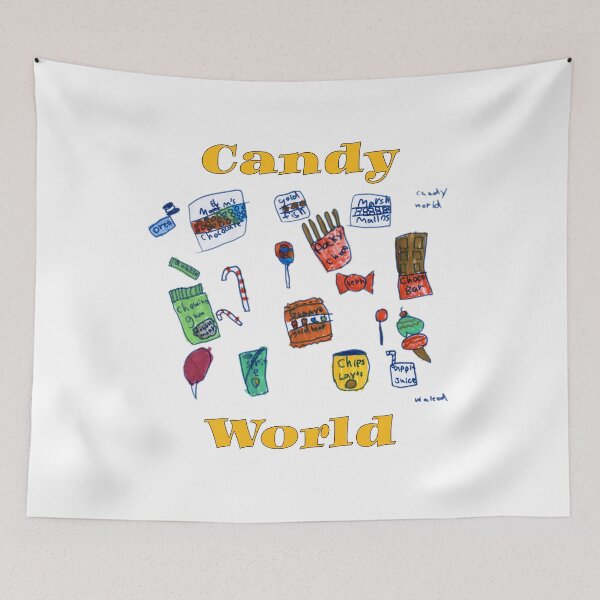 Item preview, Cute Candy World Sweet Drawing by Waleed Kids Art  designed and sold by Amazing Arts Designs.