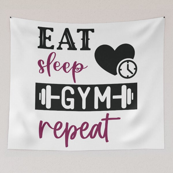 Item preview, Gym Lover. Eat sleep gym repeat designed and sold by CreacionsMeraki.