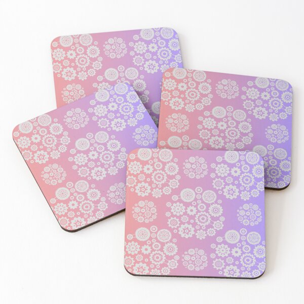 Item preview, Soft Gradient | Purple, Pink, Peach with Silver Pattern | Colour Progression designed and sold by JillyJ05.