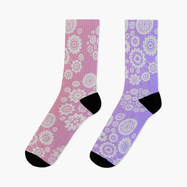 Item preview, Soft Gradient | Purple, Pink, Peach with Silver Pattern | Colour Progression designed and sold by JillyJ05.