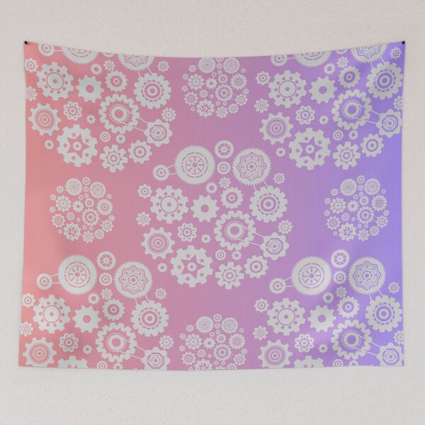 Item preview, Soft Gradient | Purple, Pink, Peach with Silver Pattern | Colour Progression designed and sold by JillyJ05.