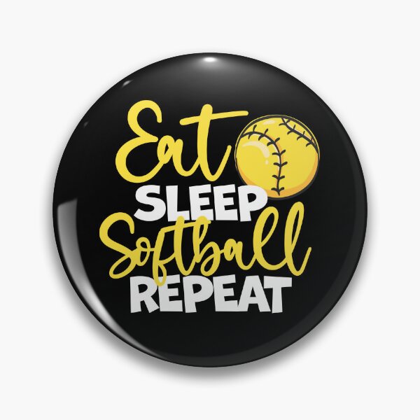 Item preview, Eat Sleep Softball Repeat Fastpitch, Softball designed and sold by 99Fastpitch.