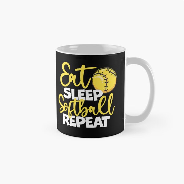 Item preview, Eat Sleep Softball Repeat Fastpitch, Softball designed and sold by 99Fastpitch.