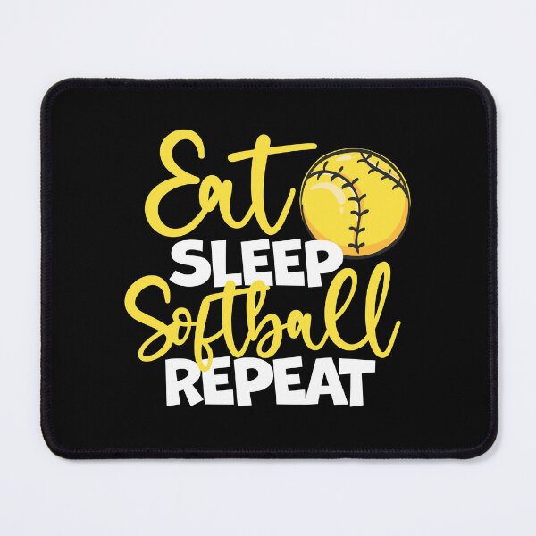 Item preview, Eat Sleep Softball Repeat Fastpitch, Softball designed and sold by 99Fastpitch.