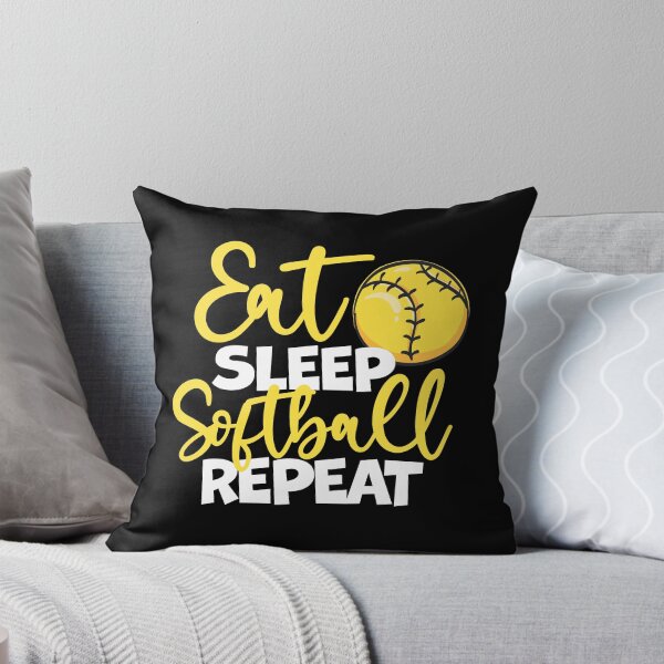 Item preview, Eat Sleep Softball Repeat Fastpitch, Softball designed and sold by 99Fastpitch.