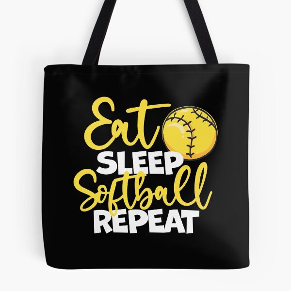 Item preview, Eat Sleep Softball Repeat Fastpitch, Softball designed and sold by 99Fastpitch.