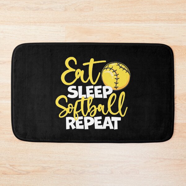 Item preview, Eat Sleep Softball Repeat Fastpitch, Softball designed and sold by 99Fastpitch.