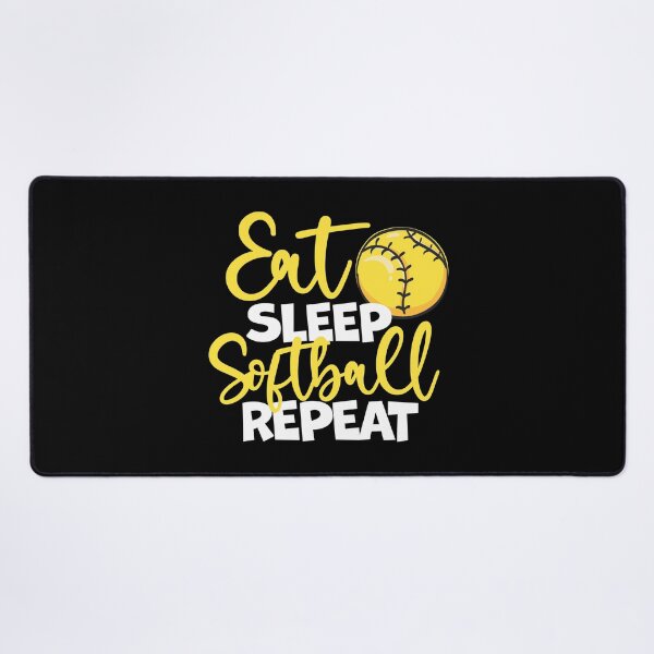 Item preview, Eat Sleep Softball Repeat Fastpitch, Softball designed and sold by 99Fastpitch.