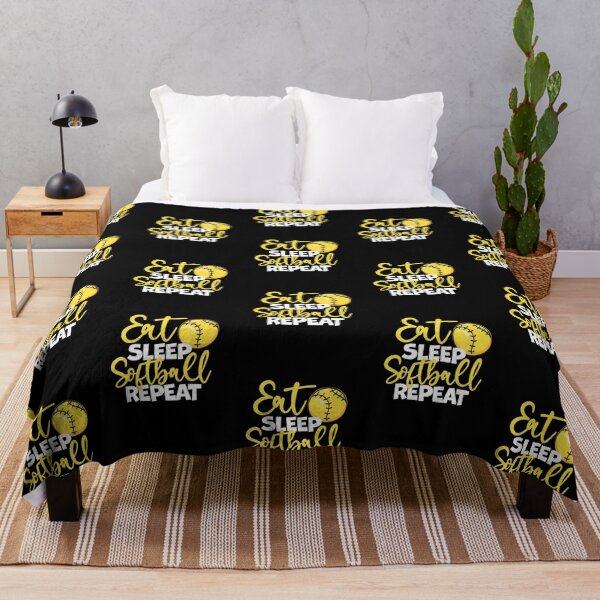 Item preview, Eat Sleep Softball Repeat Fastpitch, Softball designed and sold by 99Fastpitch.