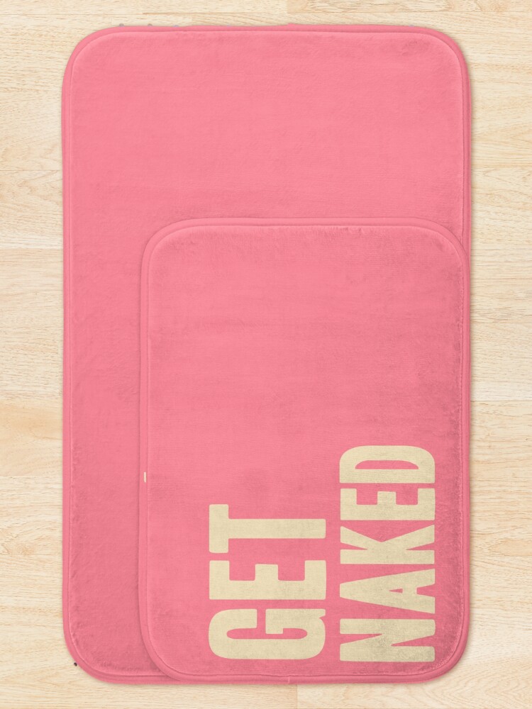 Alternate view of Get naked - pink and peach Bath Mat