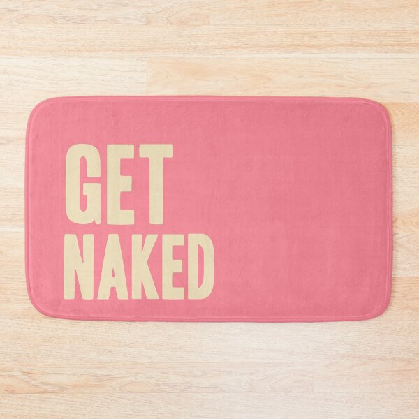 Get Naked Pink & Red Bath Mat