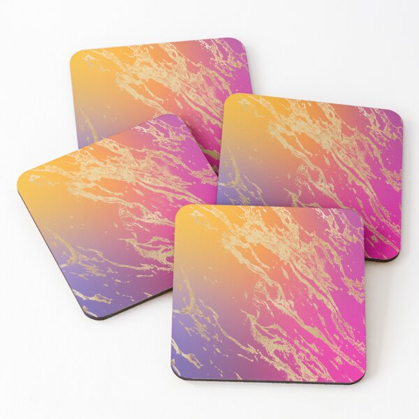 Item preview, Candy Coloured Marble Design | Pink, Purple, Gold | Gradient designed and sold by JillyJ05.
