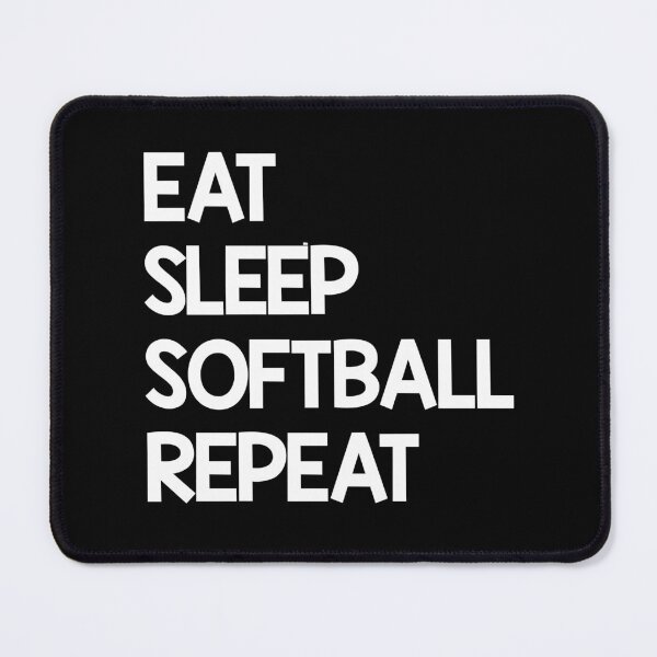 Item preview, Eat Sleep Softball Repeat Fastpitch Softball designed and sold by 99Fastpitch.