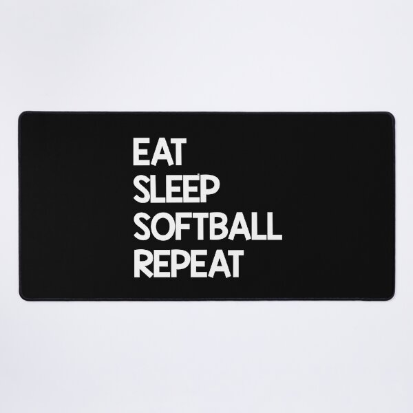 Item preview, Eat Sleep Softball Repeat Fastpitch Softball designed and sold by 99Fastpitch.