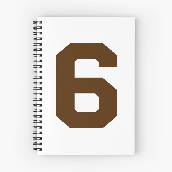 Item preview, Number 6, Brown six, Sports number 6 designed and sold by TheCultStuff.