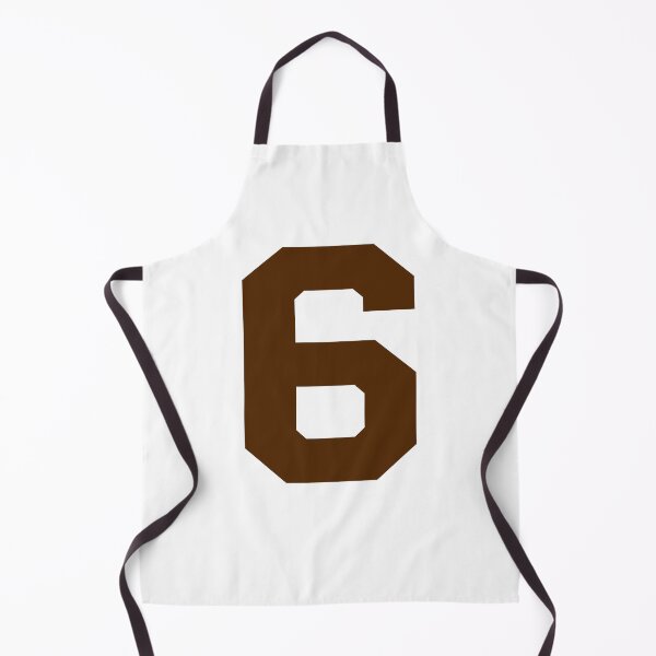 Item preview, Number 6, Brown six, Sports number 6 designed and sold by TheCultStuff.