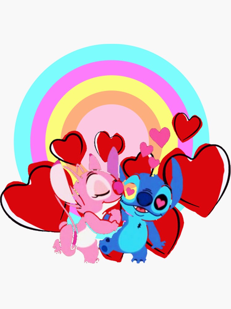 Stich Love Kawaii Sticker - Stich Love Kawaii Love - Discover & Share GIFs