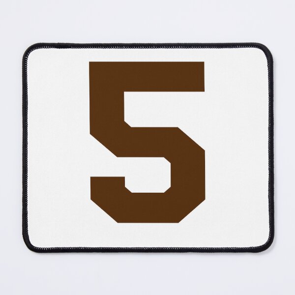 Item preview, Number 5, Brown five, Sports number 5 designed and sold by TheCultStuff.