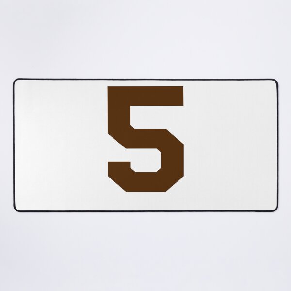 Item preview, Number 5, Brown five, Sports number 5 designed and sold by TheCultStuff.