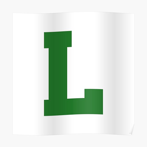 "Alphabet, Green L, Sports letter L" Poster for Sale by TheCultStuff
