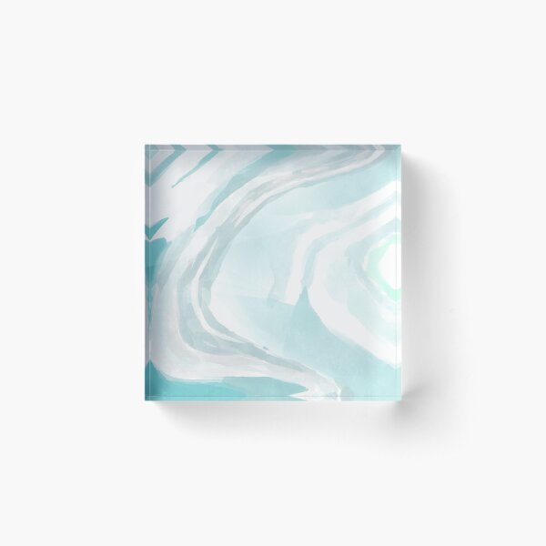 Crystal Clear Ocean Watercolour Acrylic Block