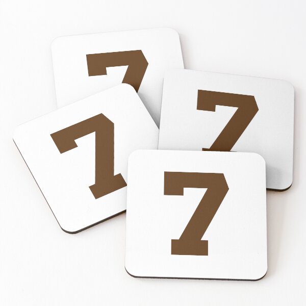 Item preview, Number 7, Brown seven, Sports number 7 designed and sold by TheCultStuff.