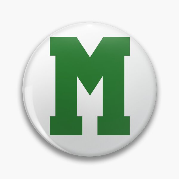 Item preview, Alphabet, Green M, Sports letter M designed and sold by TheCultStuff.