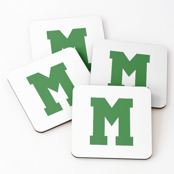Item preview, Alphabet, Green M, Sports letter M designed and sold by TheCultStuff.