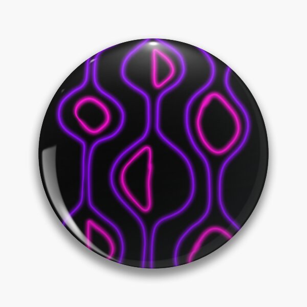 Item preview, 50s style Neon Abstract Blobs Purple Pink designed and sold by that5280lady.