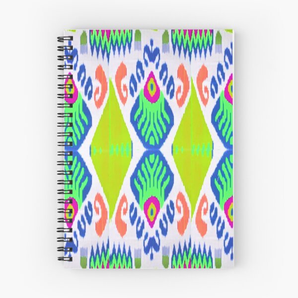 Item preview, Beautiful flower Uzbek ikat patterns - Ikat designed and sold by LeFabriqueOuz.