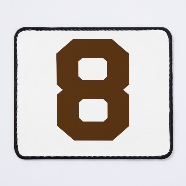 Item preview, Number 8, Brown eight, Sports number 8 designed and sold by TheCultStuff.