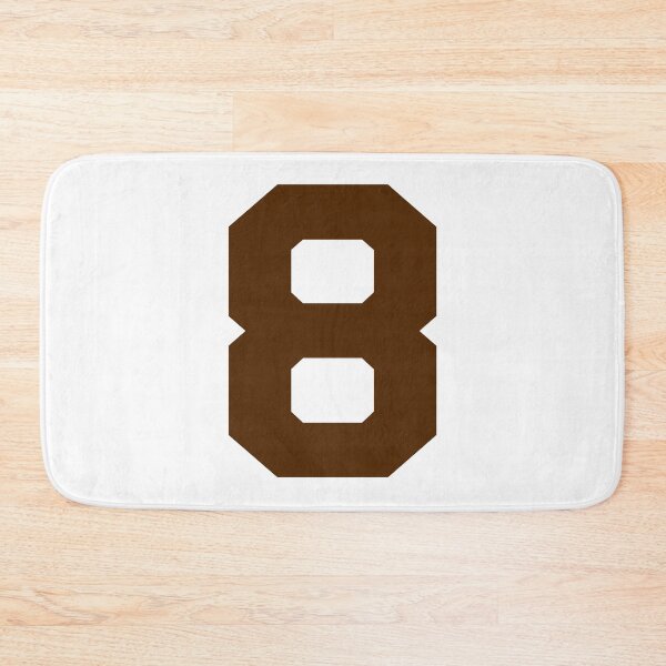 Item preview, Number 8, Brown eight, Sports number 8 designed and sold by TheCultStuff.