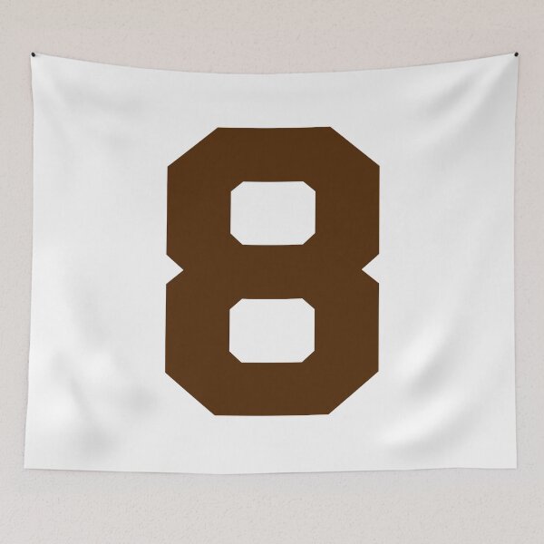 Item preview, Number 8, Brown eight, Sports number 8 designed and sold by TheCultStuff.