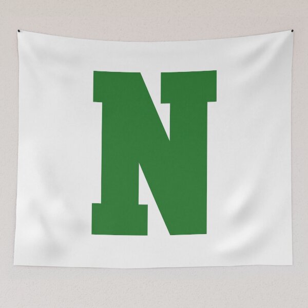 Item preview, Alphabet, Green N, Sports letter N designed and sold by TheCultStuff.