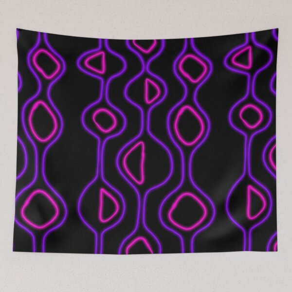 Item preview, 50s style Neon Abstract Blobs Purple Pink designed and sold by that5280lady.