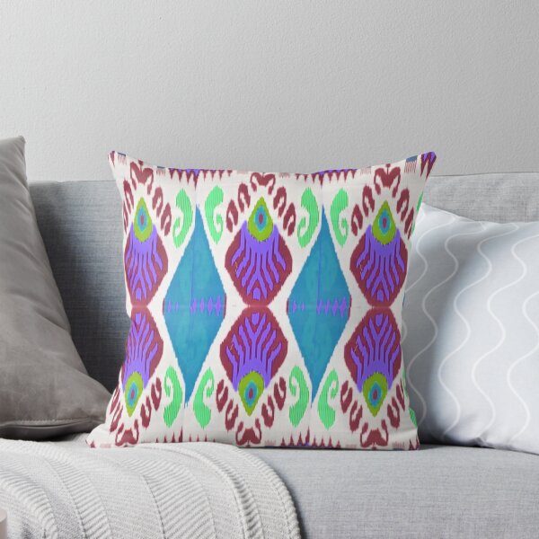 Artikelvorschau, Schöne usbekische Ikat-Blumenmuster - Ikat entworfen und verkauft von LeFabriqueOuz.
