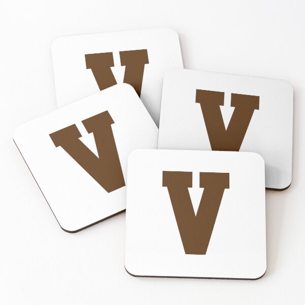 Item preview, Alphabet, Brown V, Sports letter V designed and sold by TheCultStuff.