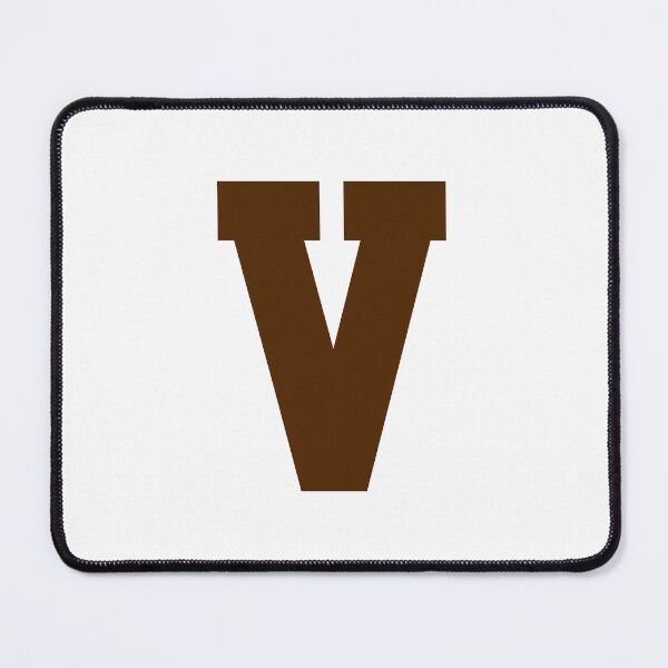 Item preview, Alphabet, Brown V, Sports letter V designed and sold by TheCultStuff.