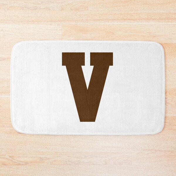 Item preview, Alphabet, Brown V, Sports letter V designed and sold by TheCultStuff.