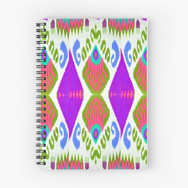 Item preview, Beautiful flower Uzbek ikat patterns - Ikat designed and sold by LeFabriqueOuz.