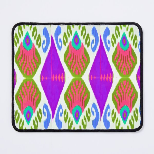 Item preview, Beautiful flower Uzbek ikat patterns - Ikat designed and sold by LeFabriqueOuz.