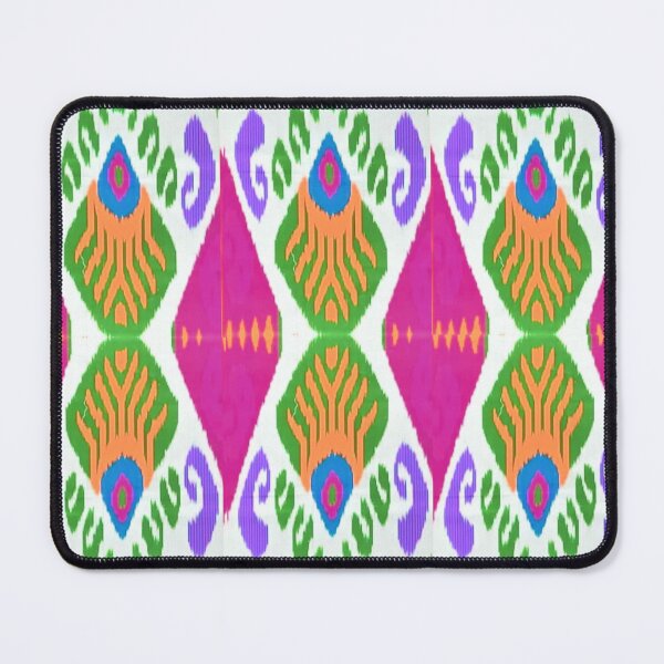 Item preview, Beautiful flower Uzbek ikat patterns - Ikat designed and sold by LeFabriqueOuz.