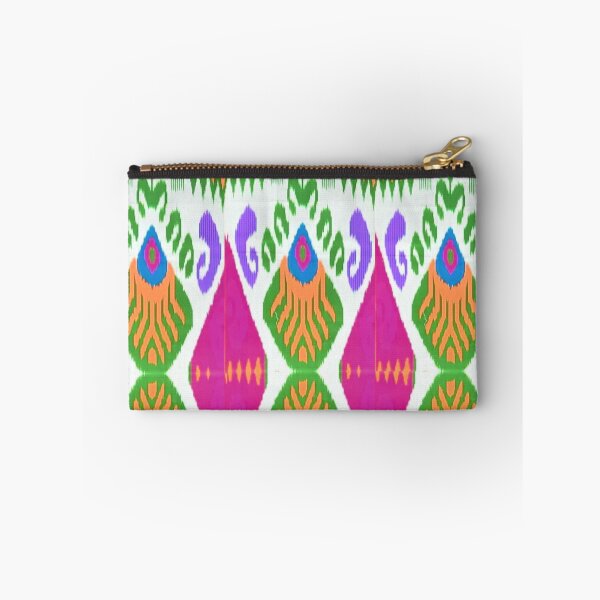 Item preview, Beautiful flower Uzbek ikat patterns - Ikat designed and sold by LeFabriqueOuz.